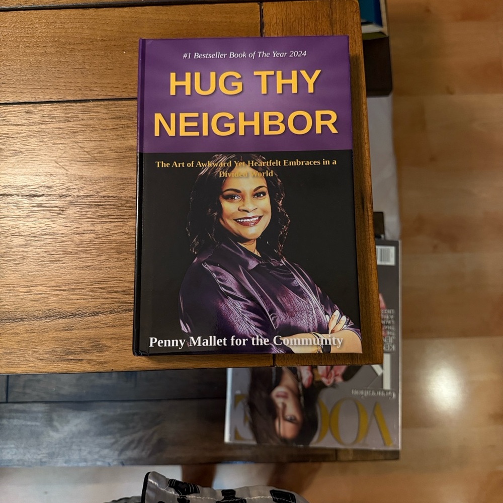Hug Thy Neighbor by Penny Mallet - Purple Cover
